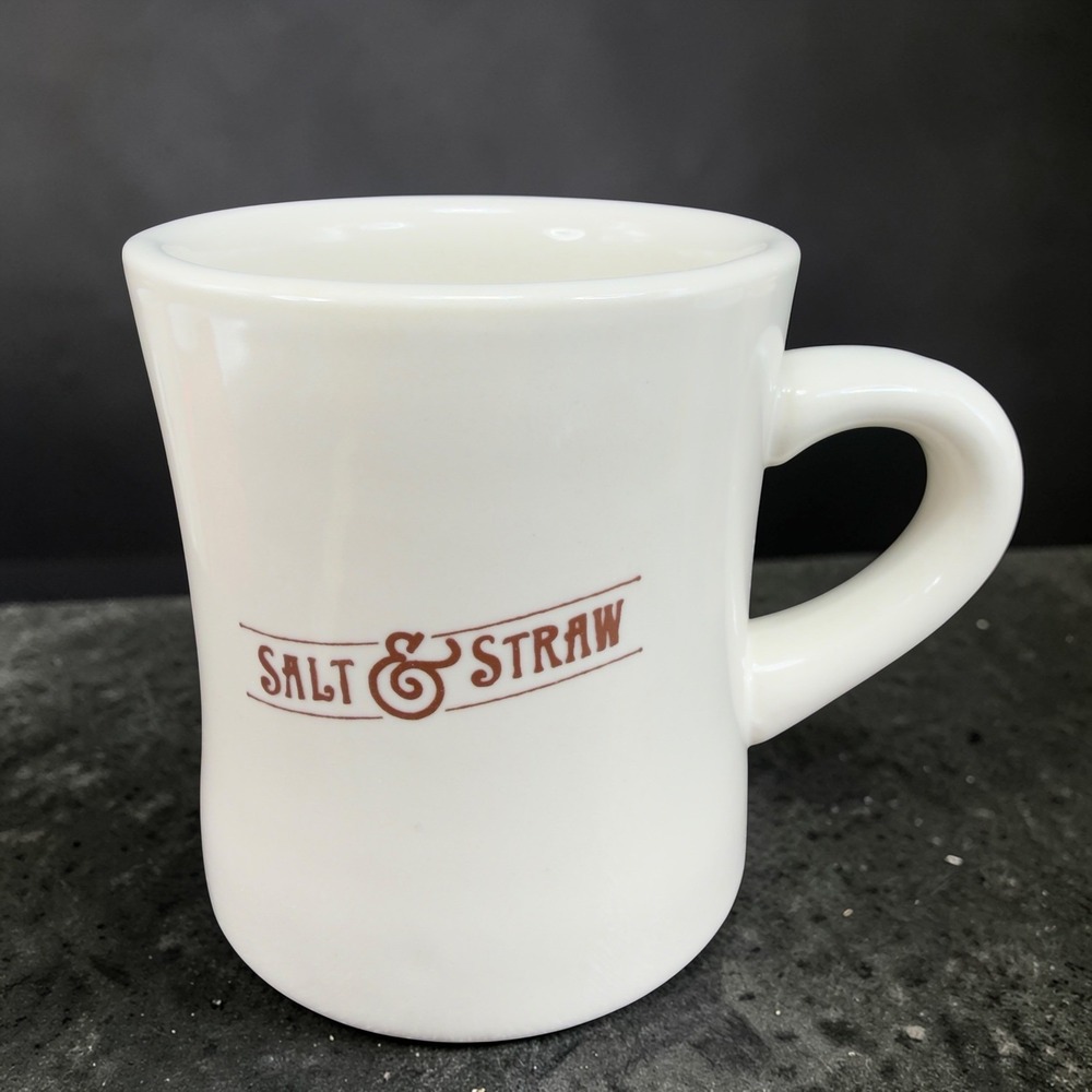 Salt & Straw Coffee Mug M Ware China Cream Lion‎ Ice Cream Cone Diner Style Mug